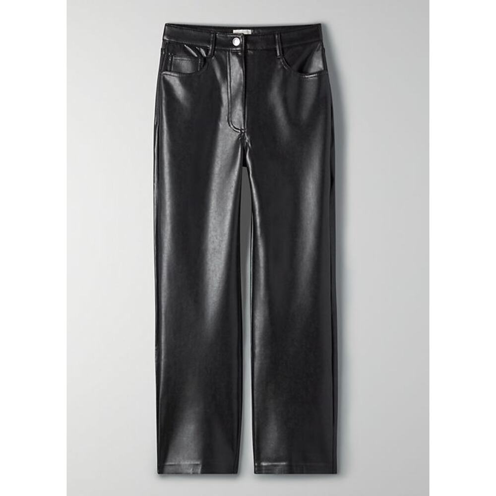 Wilfred 'Melina' Black Polyurethane Pant Size 2